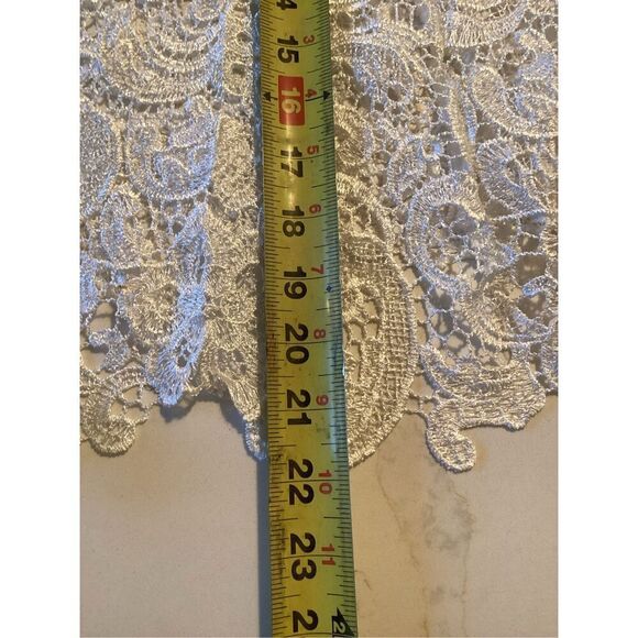 CUSP by Nieman Marcus Lace White Top Sz S Long Sleeve - Picture 4 of 6